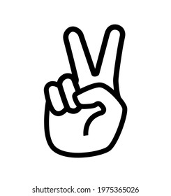 peace icon on white background