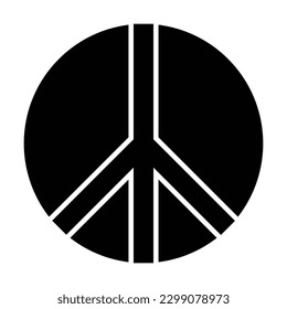 peace icon, pacifist vector, pacifism illustration