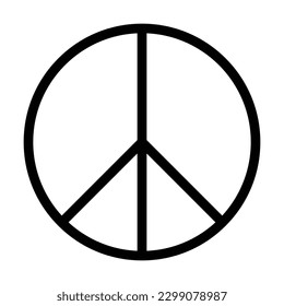 peace icon, pacifist vector, pacifism illustration