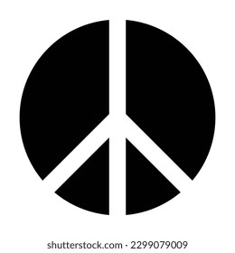 peace icon, pacifist vector, pacifism illustration