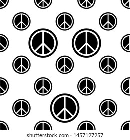 Peace Icon Seamless Pattern Vector Art Stock Vector (Royalty Free ...