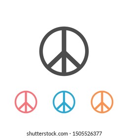 Peace icon set. sign vector illustration
