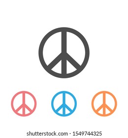 Peace icon set. sign vector illustration