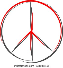 Peace Icon Set Vector Illustration