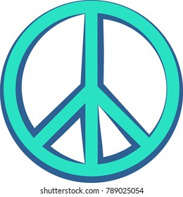 Peace Icon Set Vector Illustration