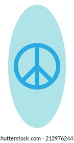 Icono de paz. Símbolo de forma aislado en un fondo. Ilustración de signo de vector
