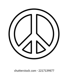 Peace icon. sign for mobile concept and web design. vector illustration