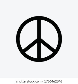 Peace icon sign vector logo template
