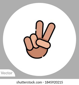 Peace icon sign vector,Symbol, logo illustration for web and mobile
