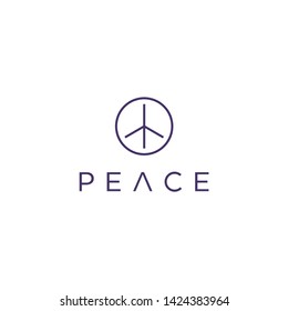 Peace icon simple vector sign. Internet concept symbol for website button or mobile app