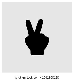 Peace icon in trendy flat style isolated on grey background, modern symbol vector illustration for web