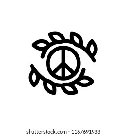 peace icon vector