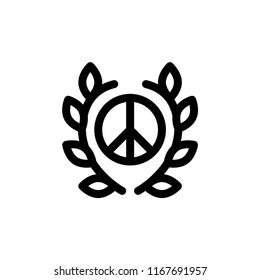 peace icon vector