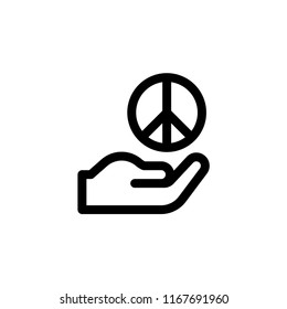 peace icon vector