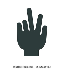 Peace icon vector illustration. Simple fill style	