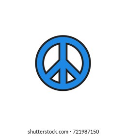 peace icon vector isolated