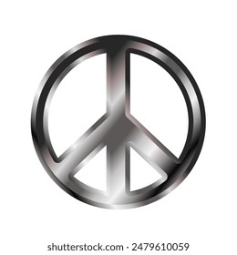 peace icon vector isolated on white background . international symbol of peace disarmament anti war