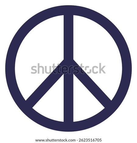 Peace icon vector isolated on white background.