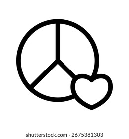 Peace Icon Vector Symbol Design Illustration