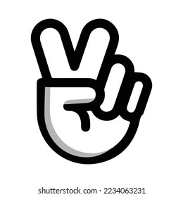 peace icon with white background