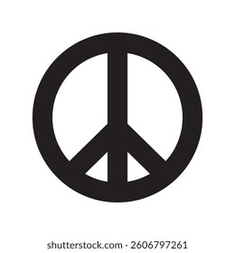 peace icon with white background vector stock illustration