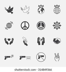 Peace Icons set.