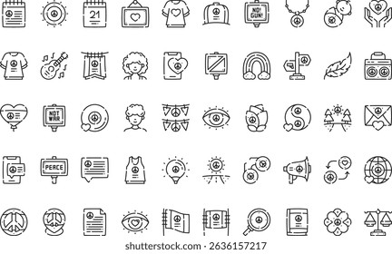 Peace icons icons Simple vector icon. Illustration symbol design template for web mobile UI element. 