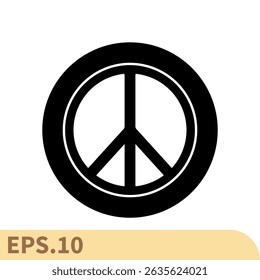 peace icons  symbol vector elements for infographic web