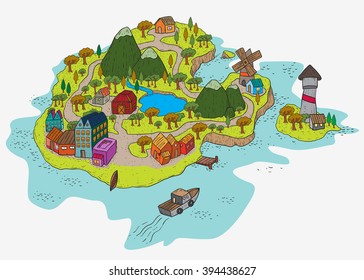 a peace island colored