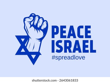 Peace Israel for Spread Love Perfect for Print, Apparel, etc
