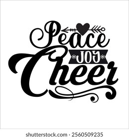 Peace Joy Cheer cut file