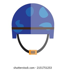 A peace keeping force blue helmet - Military illustration - concept of protection - icon , vector 