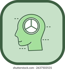 Peace Line vector Icon Design
