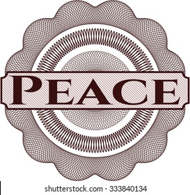 Peace linear rosette