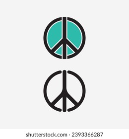 peace logo and design vector illustration concept design 