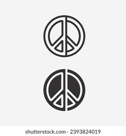 peace logo and design vector illustration concept design 