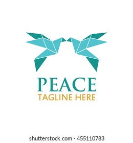 Peace logo template, World Peace symbol.