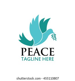 Peace logo template, World Peace symbol.