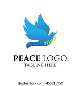 Peace logo template, World Peace symbol.