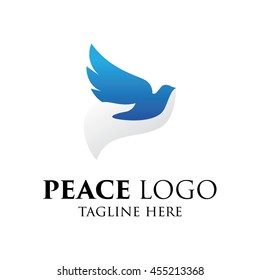 Peace logo template, World Peace symbol.