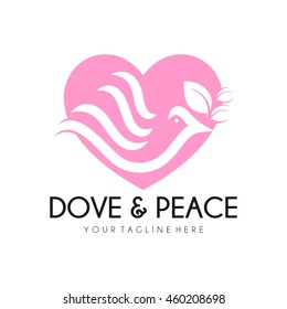 Peace logo template, World Peace symbol.