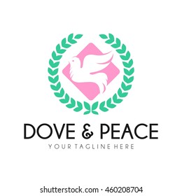 Peace logo template, World Peace symbol.