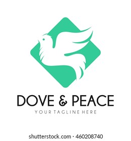 Peace logo template, World Peace symbol.
