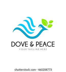 Peace logo template, World Peace symbol.