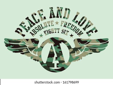 peace and love absolute freedom vector art