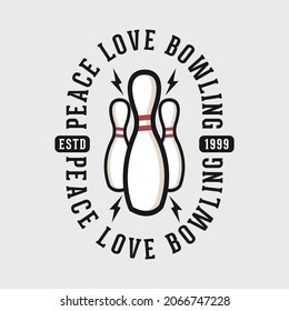 Design des T-Shirts, Bowling-T-Shirt-Design, Vintage-Bowling-T-Shirt-Design, Typografie-Bowling-T-Shirt-Design