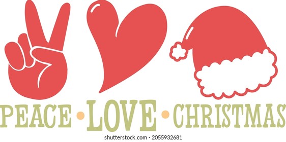 Peace love Christmas| Funny Christmas Quote