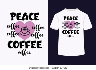 The "Peace Love Coffee Typography T-Shirt Design" is a visually appealing and expressive graphic design that encapsulates the essence of peace, love, and the joy of coffee. This design features a comb