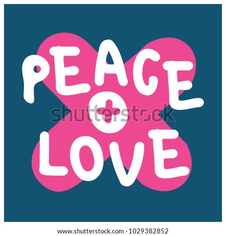 Peace and Love in Comic Style Font