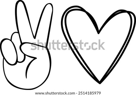 Peace Love Digital EPs Vector graphics File